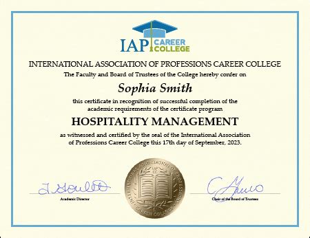 Hospitality Management Certificate Programs 的图像结果