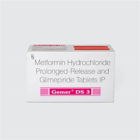 Gemer Ds 3mg Strip Of 10 Tablets: Uses, Side Effects, Price & Dosage ...