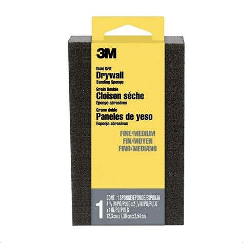 Amazon.com: 3M Drywall Sanding Sponge, 2-Pack, Fine/Medium Grits, Dual ...