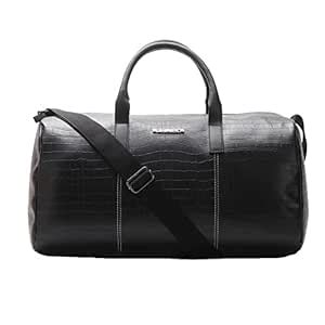 POLICE Croco Classy PT Black Duffle Bag for Men | Travel Luggage Bags ...