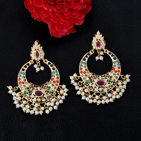 Shop Chandbali Earrings Online at Best Price - Rebaari