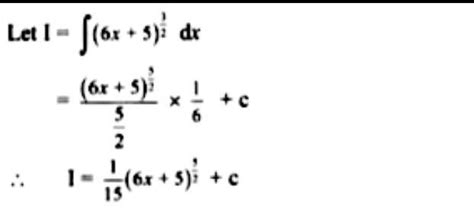 Evaluate integral (6x+5)^3/2 dx - Brainly.in