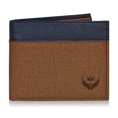 Buy LORENZ Faux Leather Bi-Fold Casual Blue Wallet for Men (Blue,Grey ...