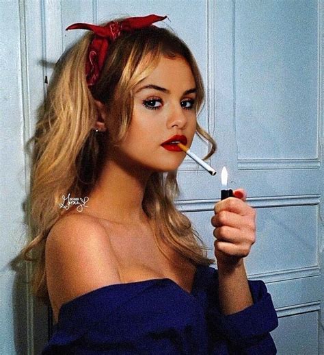 Selena Gomez Smoking Cigarettes