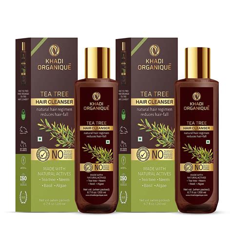 Buy Khadi Organique Hair Shampoo For Hair Fall & Dandruff (Tea Tree ...