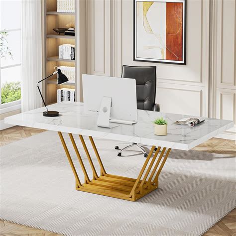 Tribesigns 63-Inch Modern Computer Desk, White India | Ubuy