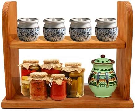 SHIOK DECOR Alloy Steel Coated 2 Tier Countertop Decorative Vanity Tray ...