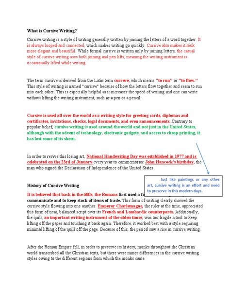 Image result for Why Cursive Writing Is Important