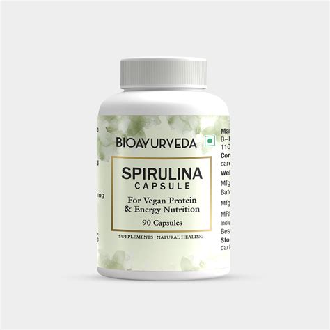 Spirulina Capsule Brands In India | Spirulina 500mg | BIOAYURVEDA