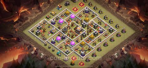 Best Anti 2 Stars War Base TH11 with Link, Anti Everything - Town Hall ...
