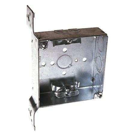 Raco Electrical Box, 21 cu in, Square Box Type, 2 Gangs, Galvanized ...