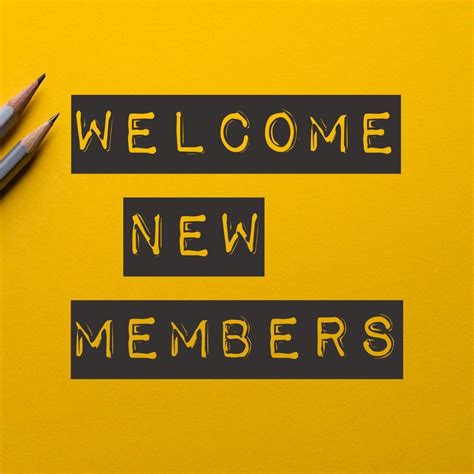 Welcome New Members