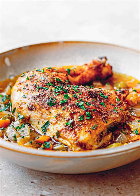 Braise Chicken Leg Quarters. | Braised chicken recipes, Chicken leg ...