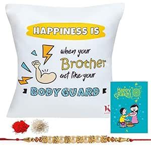 Buy Kaameri Bazaar Rakhi Gift for Brother, Happiness Quote Printed ...