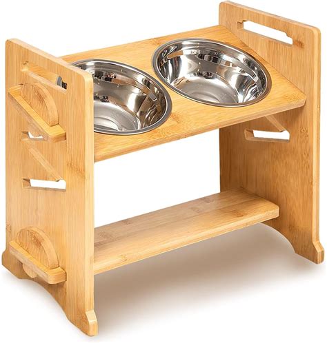 Buy STROMMI Elevated Dog Bowls - Adjustable Raised Dog Bowl for Large ...