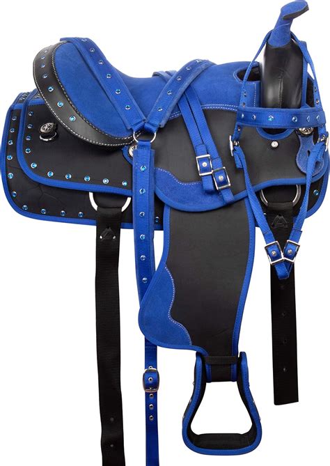 Buy Acerugs GAITED Bars Western Trail Black Synthetic Horse Saddle TACK ...