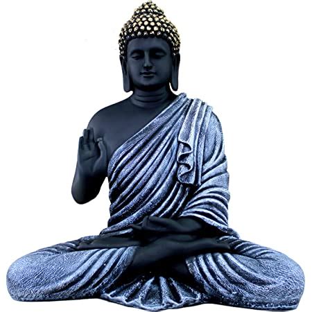 Buy eSplanade Resin Meditating Buddha Showpiece | Home Decor | Idol ...