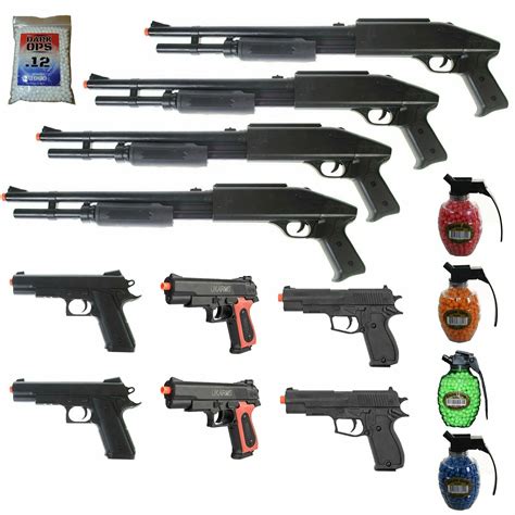 MEGA AIRSOFT PARTY PACKAGE - 10 DOA 6mm Airsoft Guns Rifles + 4200 .12g ...