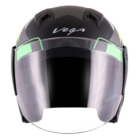 Vega Lark Legend Dull Black Neon Yellow Helmet | Shop Helmets at ...