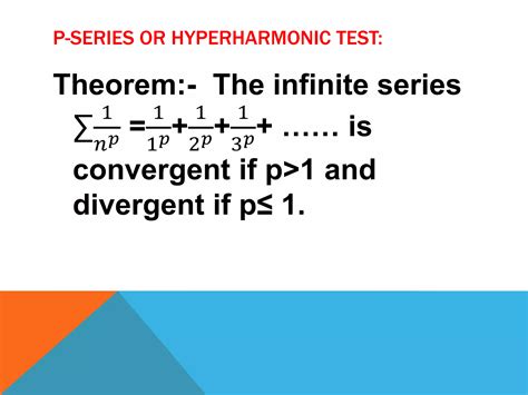 Test for convergence | PPTX