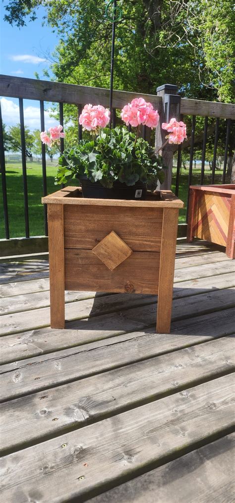 Porch Patio Flower Box Planter – Bark Bark Woodshop – Custom ...