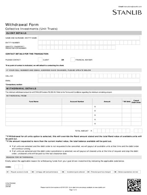2019-2026 Form ZA Stanlib STAUTRED030 - Blank Fillable Template | Fill ...