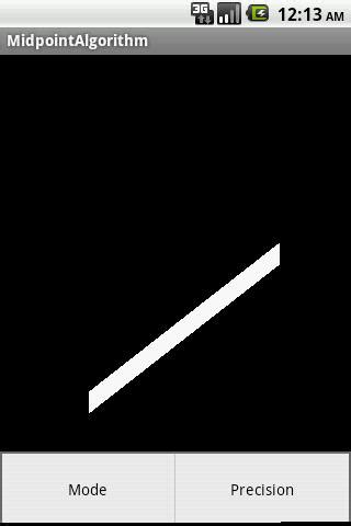 Midpoint Line Algorithm 的图像结果