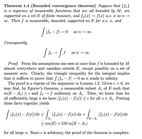 real analysis - Question About A Proof Of The Bounded Convergence ...