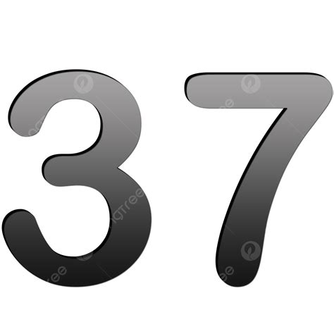 블랙 그라데이션 3d 번호 37, 37, 번호, 상징 PNG, 일러스트 및 벡터 에 대한 무료 다운로드 - Pngtree