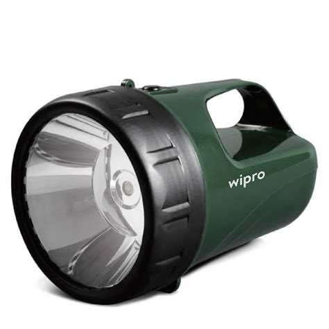 Wipro Lifelite Rechargable Torch with 2 step dimming| 3000 mAh Battery ...