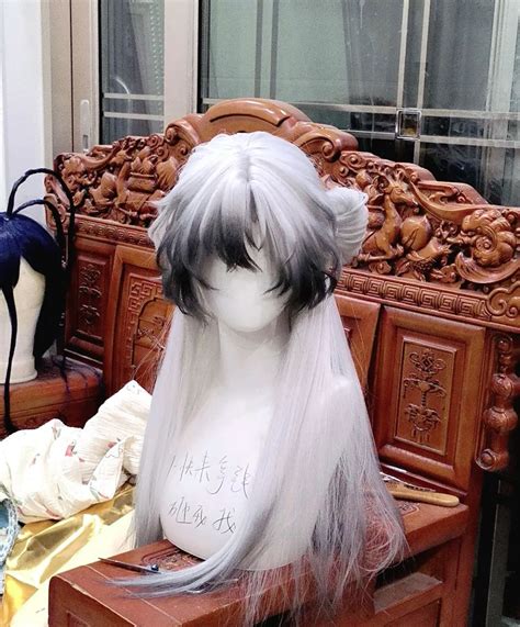 Furina Cosplay Wig by Wiggy Mermaid - Stunning Blue and White | Long ...