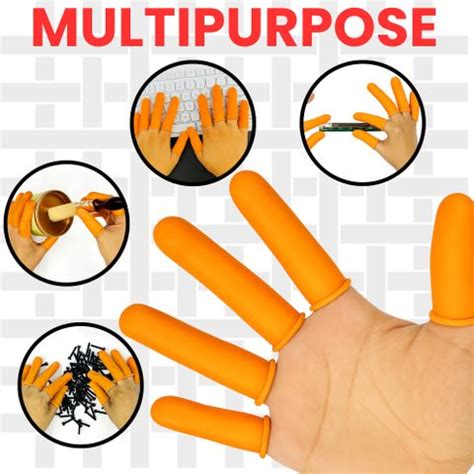 Donizard Anti-Static ESD Disposable Latex Finger Cots,Safe Rubber ...