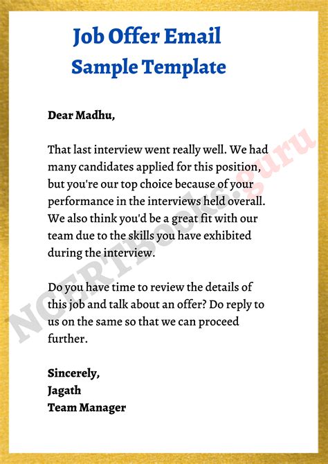 Free Offer Letter Format, Samples | Tips on How to Write an Offer Letter?