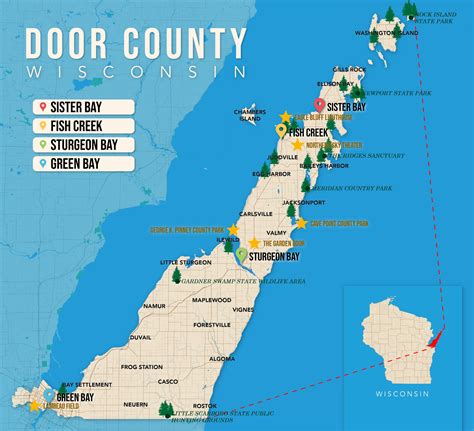 📍 Where to Stay in Door County (Our Favorite Areas in 2023)