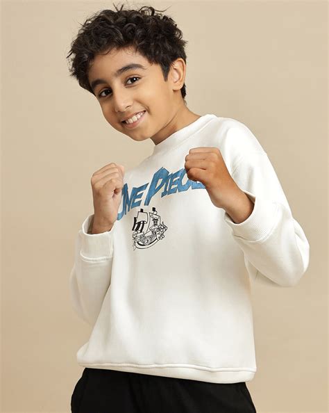 One Piece Printed Oversized Sweatshirt For Boys – Kidsville