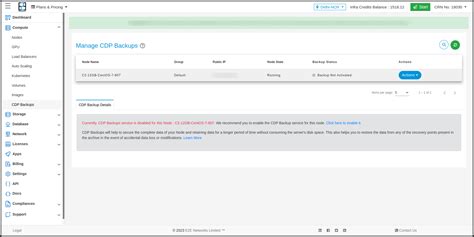CDP Backups | E2E Cloud