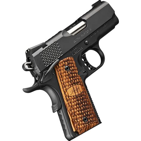 Kimber Ultra Raptor II 1911 45 ACP, 3" Barrel, Black, Wood Grip, 7rd - Impact Guns
