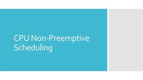 Non-Preemptive Scheduling Algorithm 的图像结果