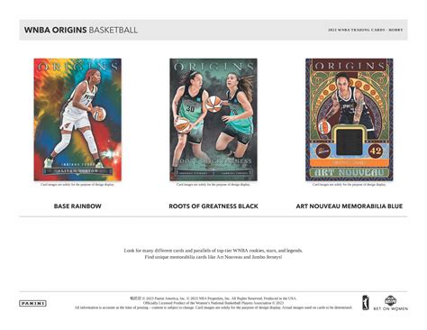 2023 Panini Origins WNBA Basketball Cards