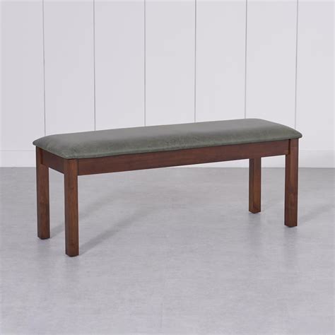 Buy Harmony Faux Leather Dining Bench - Green from Home Centre at just ...