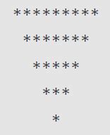 Image result for Pyramid Pattern in JavaScript