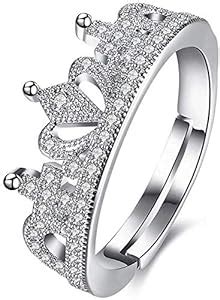 Karatcart Platinum Plated Elegant Austrian Crystal Designer Crown Cut ...