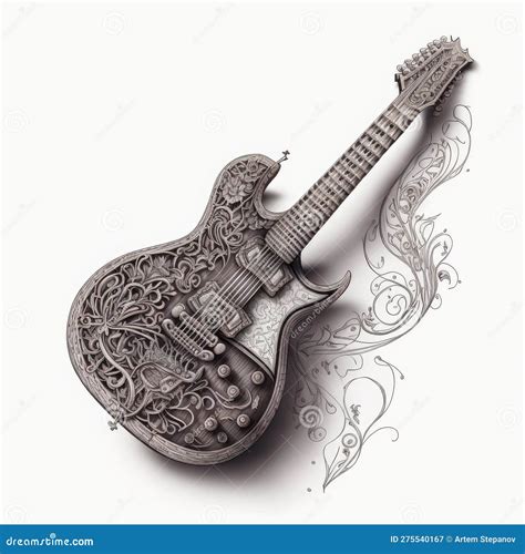 Pencil Drawing Electric Guitar, Concert Instrument, Electric Guitar ...