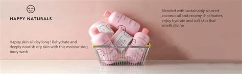 Buy Happy Naturals Moisturise Body Wash | With Sustainably Sourced ...