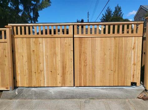 Steel Frame Sliding Gate - Rain City Fence