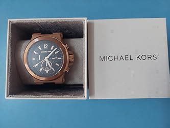 Buy Michael Kors Mens Dylan Black Dial Silicone Chronograph Watch ...