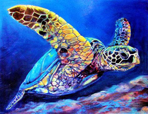 Image result for Sea Turtle Drawings | Art | Turtle painting, Sea ...