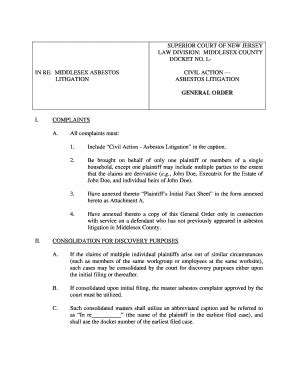 Fillable Online judiciary state nj GENERAL ORDER - New Jersey Courts ...