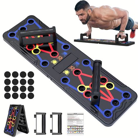 20-in-1 Push Up Board: Get Fit Tone Chest Muscles Foldable Multi ...