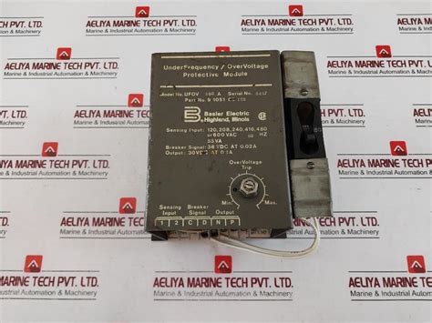 Basler Electric Ufov 260A Under Frequency Overvoltage Protective Modul ...